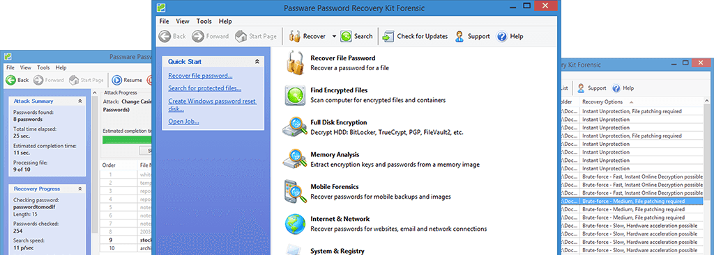 Passware Kit screenshot